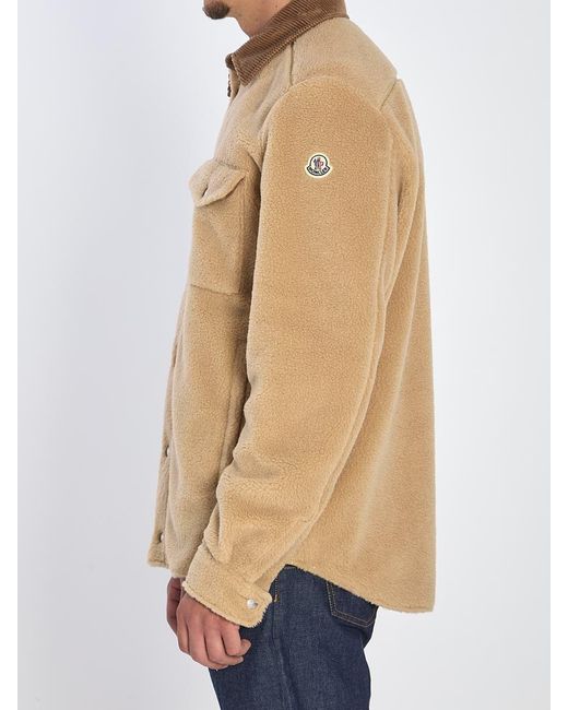 Moncler Blue Teddy Overshirt for men