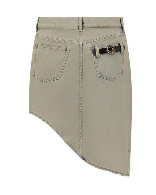 Coperni Gray Denim Skirt