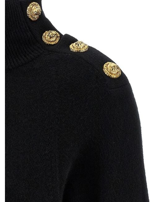 Balmain Black Sweater Dress