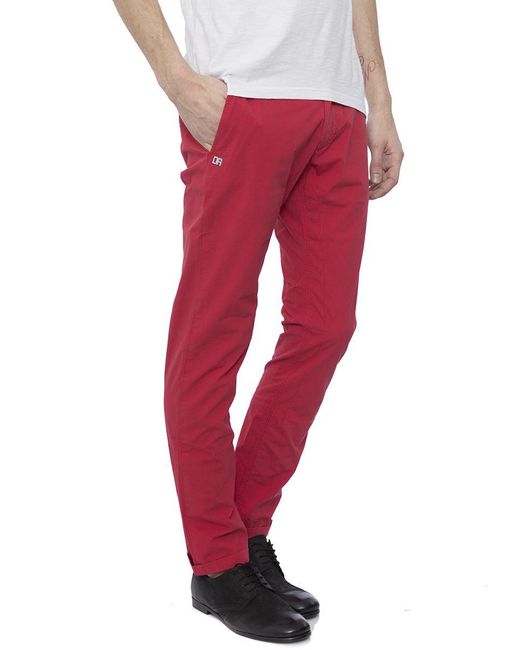 Daniele Alessandrini Red Pants for men