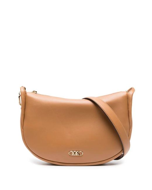 Michael Kors Brown Kendall Leather Shoulder Bag