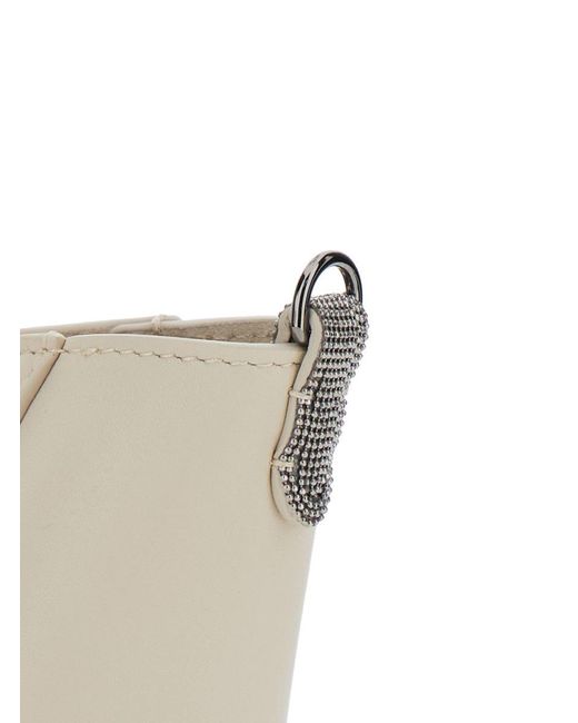 Brunello Cucinelli Natural 'Bc Duo' Crossbody Bag With Adjustable And Removable Shoulder Strap
