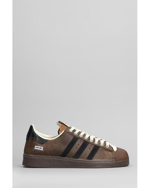 Adidas x Song For the Mute Brown Superstar 82 Sneakers for men