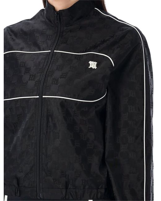 M I S B H V Black Monogram Windbreaker