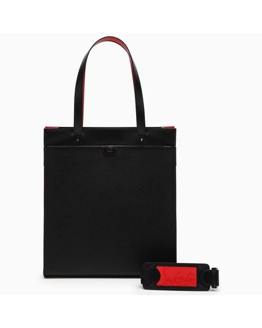 Louboutin bag black and red new arrivals