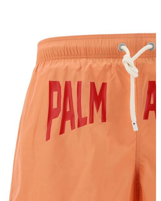 Palm Angels Orange Swimwear for men