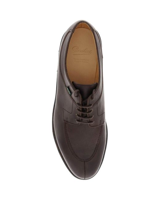 Paraboot Brown Smooth Leather Derby Avignon In for men