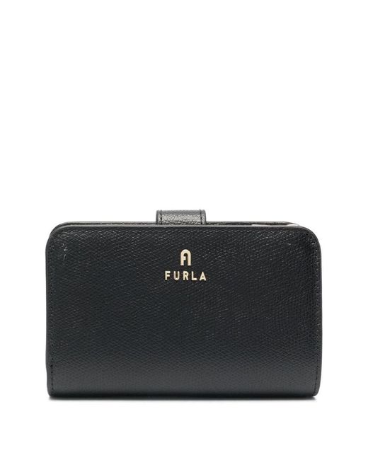 Furla Black Logo-plaque Detail Wallet