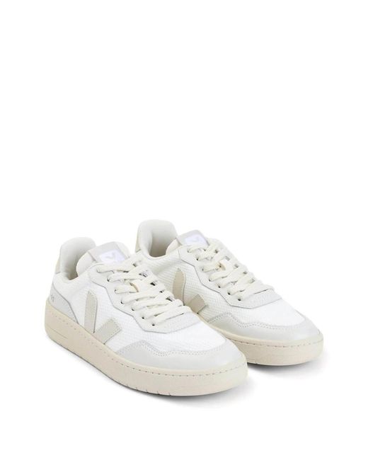 Veja White V 90 B Mesh Shoes for men