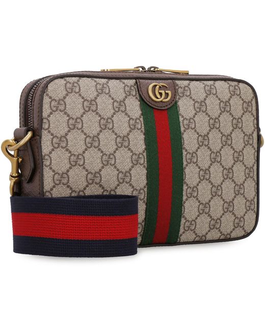 Gucci Gray Ophidia Gg Supreme Fabric Shoulder-Bag for men