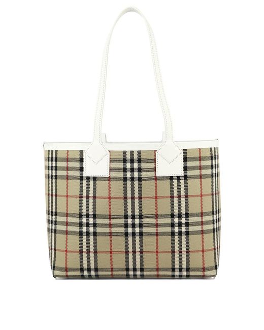 Burberry White Tote London Bags