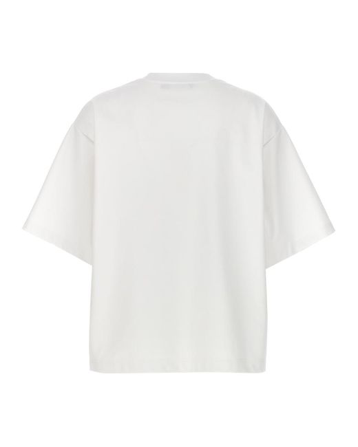 Dolce & Gabbana White Embroidery Print T-shirt