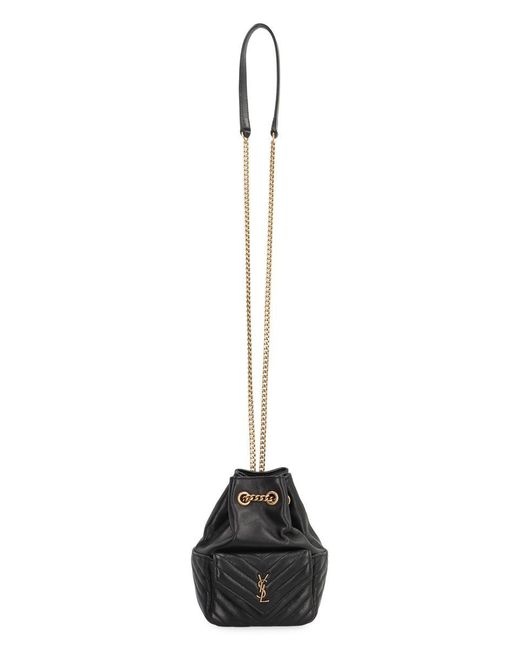 Saint Laurent Black Joe Mini Bucket Bag