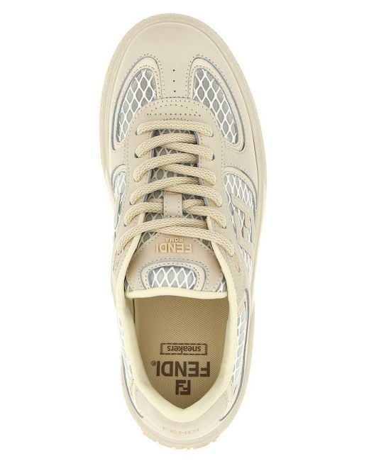 Fendi White ' Match' Sneakers
