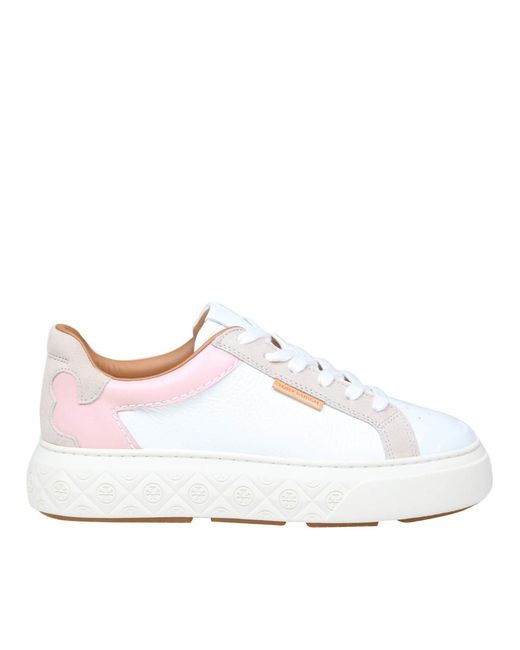Tory Burch White Ladybug Leather Sneakers