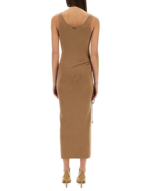 Michael Kors Natural Stretch Wool Blend Camisole Dress