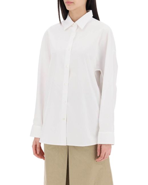 Dries Van Noten White Casio Oversized Shirt
