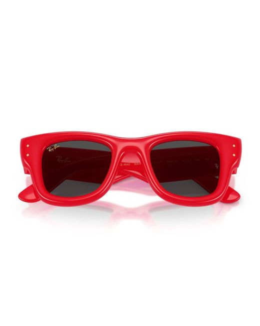 Ray-Ban Red Rb4940 Wayfarer Puffer By Asap Rocky Sunglasses