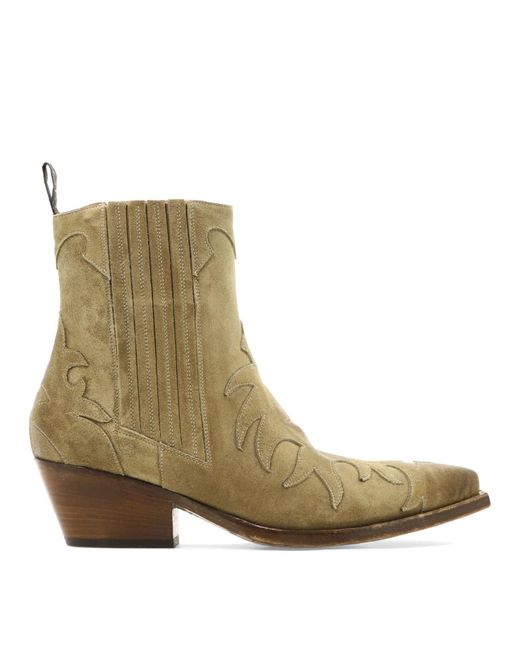 Sartore Natural "western" Ankle Boots