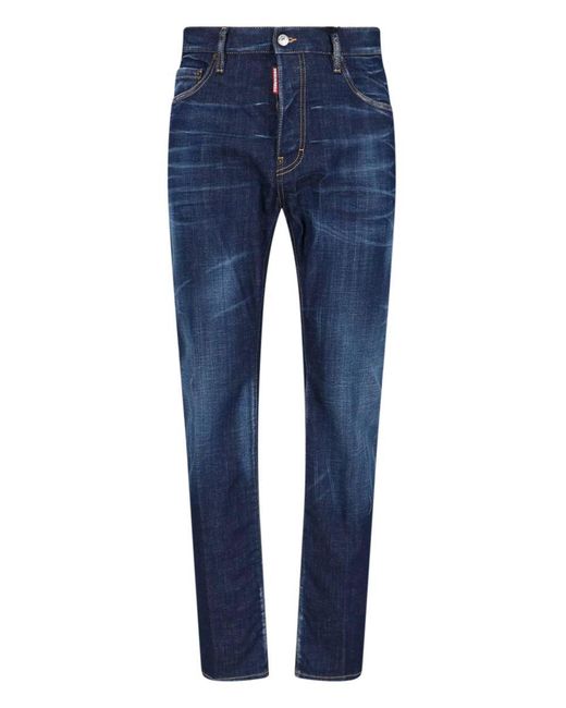 DSquared² Blue 642" Straight Jeans for men