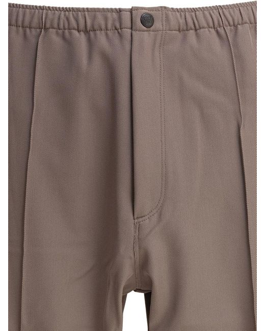 Needles Gray Boot-Cut Trousers for men