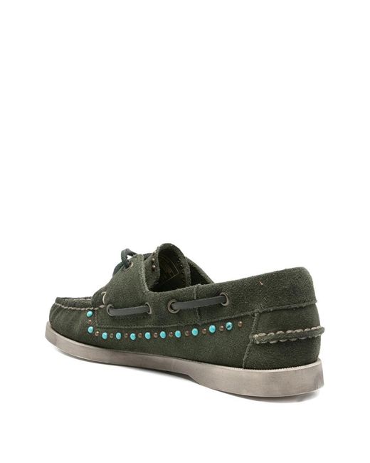 Sebago Green Portland Flesh Out Htc Studs Shoes