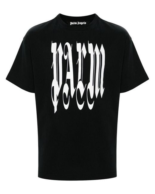 Palm Angels Black T-Shirts & Tops for men