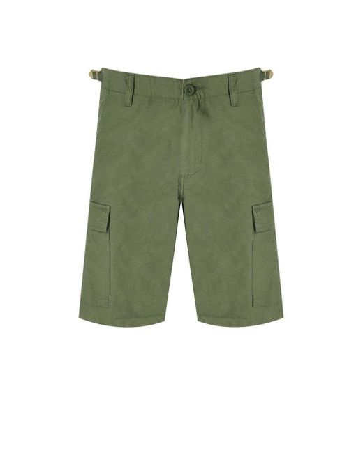 Carhartt Green Aviation Dollar Bermuda Shorts for men