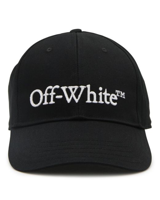 Off-White c/o Virgil Abloh Black And White Canvas Logo Baseball Cap for men