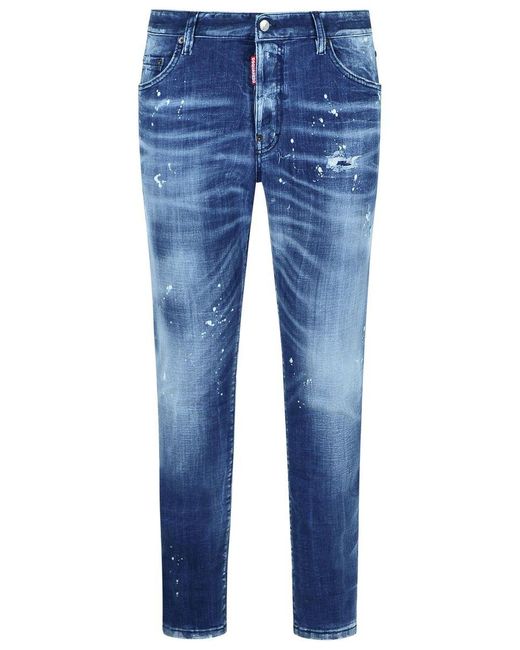 DSquared² Blue Denim Skater Trousers for men