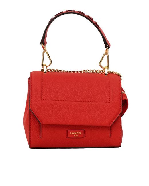 Lancel Red Hand Held Bag.