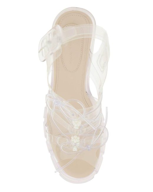 Simone Rocha White 'jelly Trek' Sandals