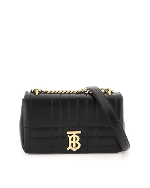 Burberry Black Quilted Leather Small Lola Bag