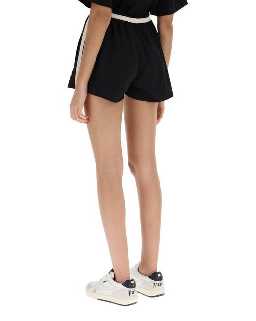 Palm Angels Black "ultralight Track" Shorts