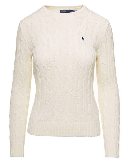 Polo Ralph Lauren Natural Slim-fit Cable Knit