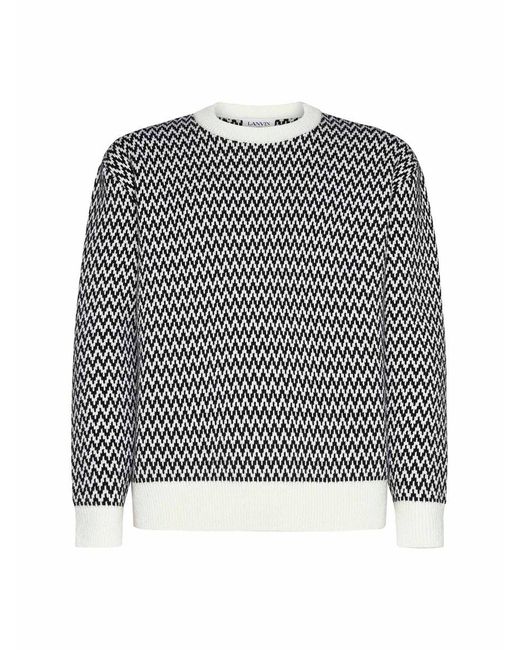 Lanvin Gray Sweaters for men