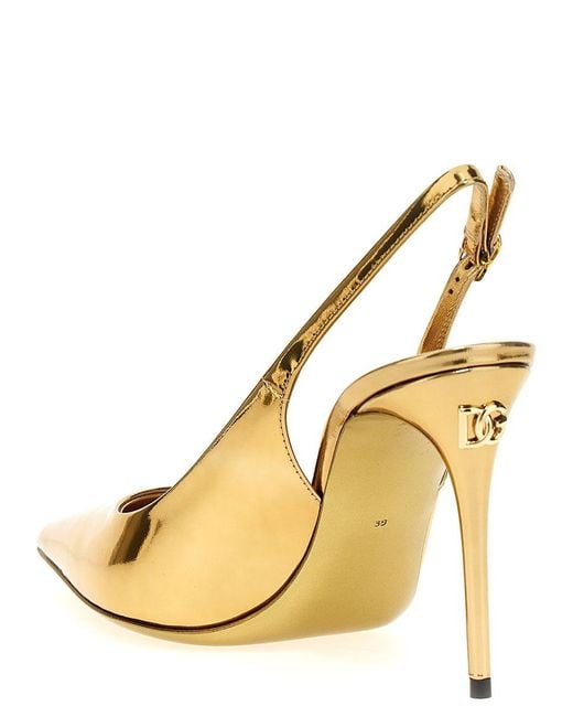 Dolce & Gabbana Metallic With Heel