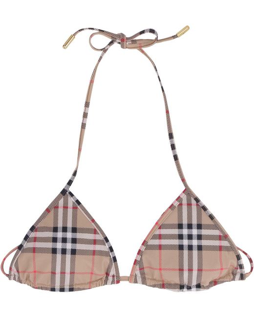 Burberry Natural Bikini With Triangle Bra