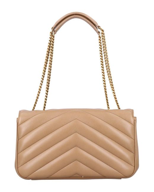 Saint Laurent Natural Medium Loulou Bag