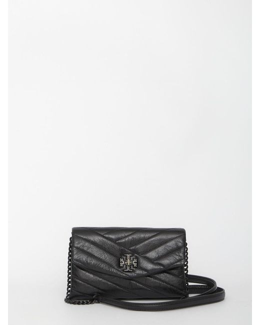 Tory Burch Kira Chevron Chain Wallet Bag in White Lyst