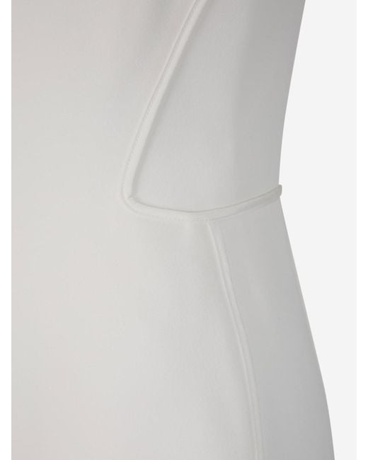 Maticevski White Zephyr Midi Dress
