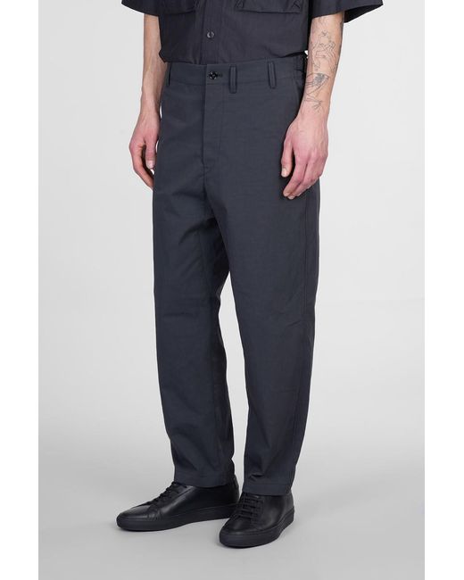 Lemaire Blue Pants for men
