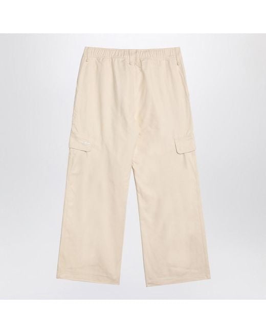 OHOTORO Cotton Cargo Pants （ivory） adidas Originals Ivory Cotton Cargo Trousers in Natural for