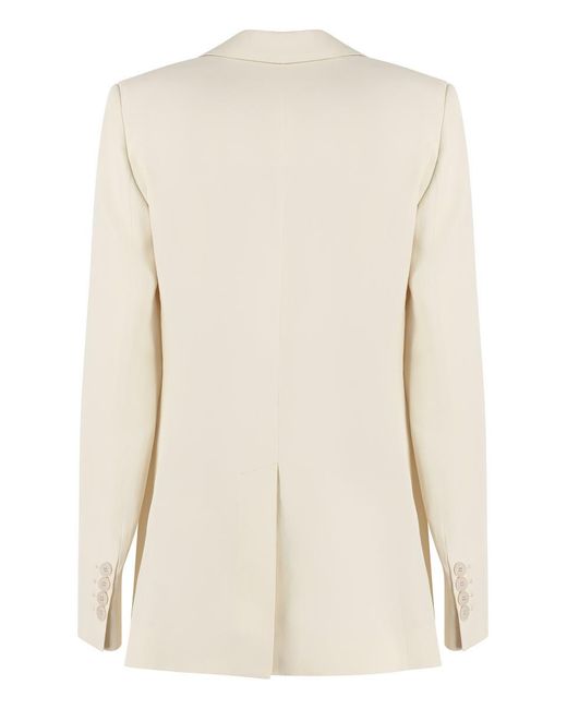 Stella McCartney Natural Single-breasted One Button Jacket