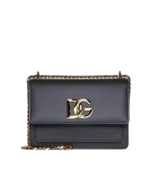 Dolce & Gabbana Black 3.5 Leather Crossbody Bag