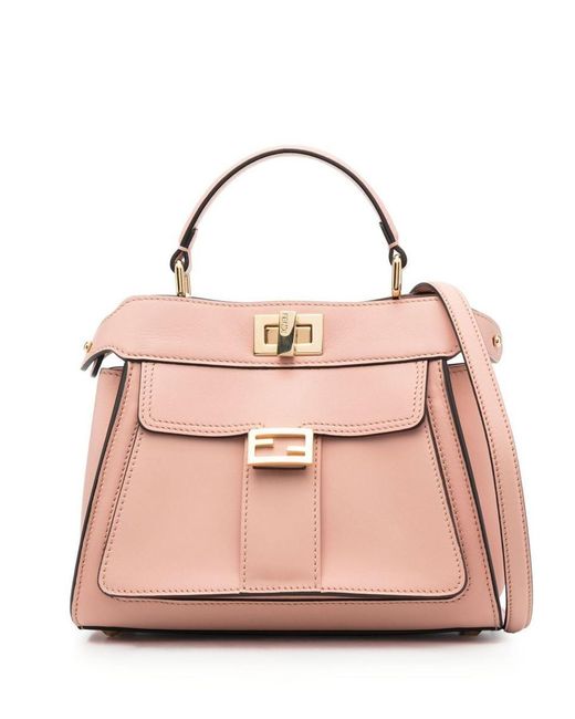 Fendi Pink 'peekaboo Mini' Shoulder Bag