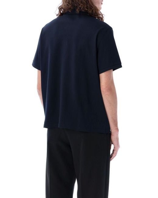 Saint Laurent Black Cassandre Polo Shirt for men