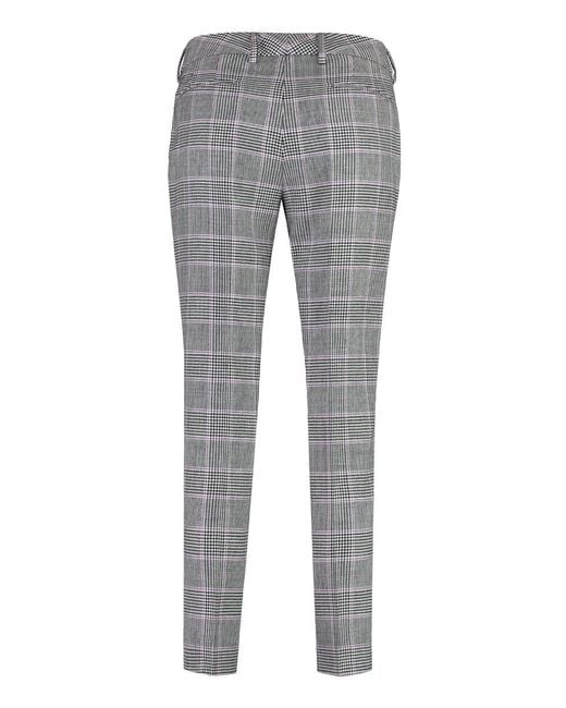 PT Torino Gray New York Virgin Wool Tailored Trousers