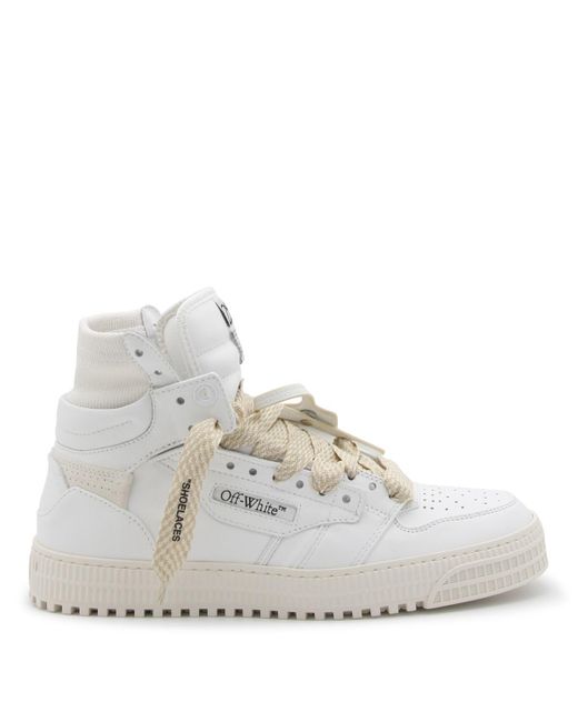 Off-White c/o Virgil Abloh White Leather Out Of Office High Top Sneakers for men