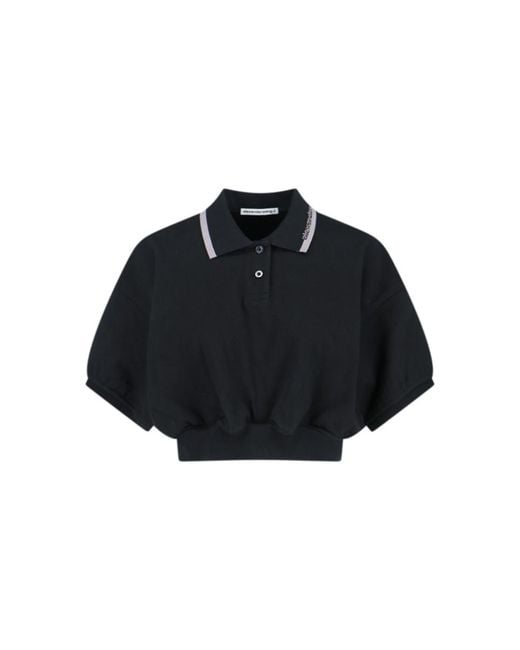 Alexander Wang Black T-Shirts And Polos